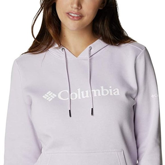 🆕Columbia Women's Logo Hoodie, Large - Pale Lilac, Brand NEW, Authentic, NWT - Picture 2 of 6